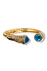 Back To Me Aqua Gold Cuff Bracelet