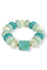 My Bad Green Beaded Stretch Bracelet