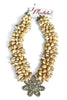 Made In The Deep South 1950s Brooch Flower Shell Necklace