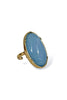 Raylee Blue Resin Stone Adjustable Ring