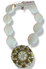Made In The Deep South 1950s Czech Glass Brooch 1970s Opalite Necklace