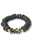 Krissy Ashanti Glass & Bone Bead Stretch Bracelet