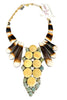 Made In The Deep South 1960s Spiny Oyster & Agate Pendant 1960s Necklace