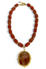 Virtue Alex Red Jasper Beaded Pendant Necklace