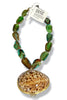 Made In The Deep South 1960s Shell Box 1960s Agate Bead Necklace