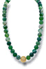 In Full Swing Necklace - Green Marble