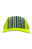 Kilim Trucker Hat - Neon Yellow 55