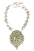 Made In The Deep South 1910s Argyle & Sutherland WWI Medal Baroque Pearl Necklace