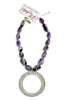 Made in the Deep South 1950s Scarf Buckle 1960s Amethyst Beads Necklace