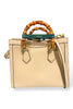 Gucci Bamboo Diana Leather 2 Way Handbag Beige