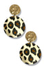 Soul Child Leopard Disc Earrings