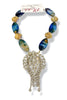 Made In The Deep South 1950s Brooch 1960s Agate Bead Necklace