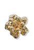 Happy As Can Be Gold Textured Flower Brooch