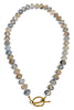 Many Chances Grey Multi Glass Beaded Necklace