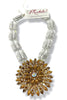 Made In The Deep South 1950s Brooch 1970s Crystal Necklace