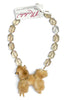 Made in the Deep South 1950s Mink Dog Brooch 1970s Crystal Beads Necklace