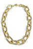 Marly Matte Gold Large Oval Link Chain Necklace