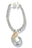 Made In The Deep South 1960s Shell Pendant 1970s Bead Necklace