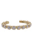 Riveting Romance Cuff - Gold White Opal | Sorrelli