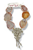 Made In The Deep South 1950s Brooch 1960s Agate Bead Necklace