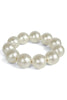 Must Be Yours Cream Beaded Stretch Bracelet