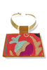 Kilim Suzani Red Fabric Choker Necklace 8