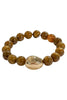 Make It True Brown Beaded Bracelet