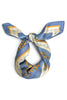Life Is Golden Blue Square Scarf