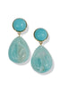 Not One Time Turquoise Teardrop Earrings