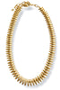 Feeling Complete Gold Half Oval Bead Necklace