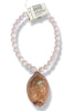 Made in the Deep South 1960s Cowrie Shell 1960s Opalite Necklace