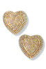 Real Love Abalone Pave Heart Earrings
