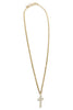 Sienna by TOVA Clear Cross Necklace