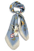 Lyla Blue Multi Floral Print Square Scarf