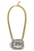Clear Crystal Pendant Necklace