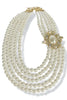 Right Track Cream Pearl Layered Necklace