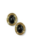 Good To Know Gold and Black Stud Earrings