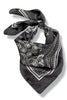 Back Of My Mind Black Paisley Pattern Scarf