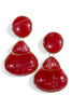 Being Present Burgundy Drop Earrings