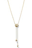 Ready For It Gold Oval Pearl Y Shape Necklace