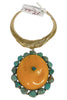 Made In The Deep South 1960s Copal & Turquoise 1980s Necklace