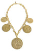 Yochi Jaclynn Coin Statement Necklace