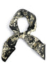 Ahead of Time Black Square Scarf