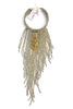 Made in the Deep South 1800s Indo Craft Brooch 1970s Bib Necklace