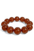 See You Soon Brown Ball Stretch Bracelet