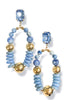 Just In Time Blue Oval Drop Earrings