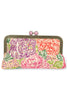 The Midi Light Pink Floral Mosaic Clutch Purse