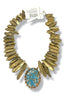 Made In The Deep South 1950s Brooch 1970s Quartz Bead Necklace
