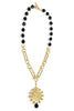 French Kande Sylvie Onyx Statement Necklace