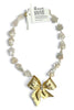 Made in the Deep South 1960s Bow Brooch Baroque Pearls
